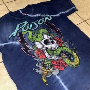 VTG Poison tie dye t shirt
